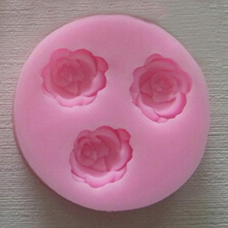 Rose blomst silikone form til fondant kage dekoration chokolade småkage sæbe polymer ler harpiks