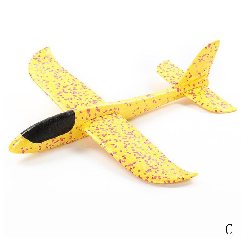 Avion en mousse à lancer à la main 48CM, jouet de lancement en plein air, planeur, pour enfants, modèle de Puzzle