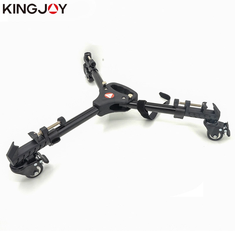 KINGJOY Oficial VX-600 Flexível Peso Leve Três-roda tripé de câmera Profissional Tripé Pernas flexíveis tripé stand stativ