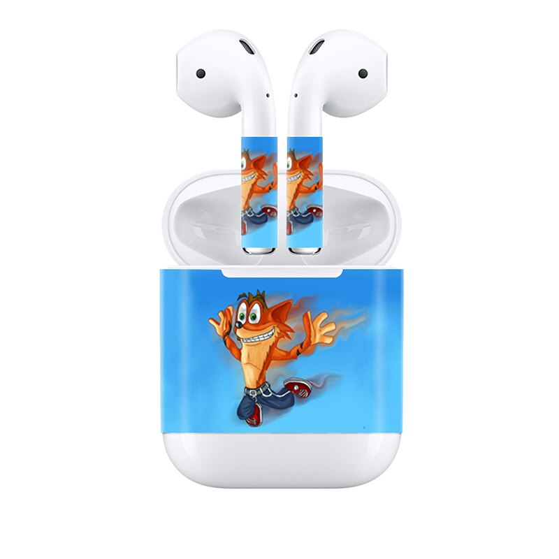 For Apple AirPods 2 Earphone Sticker Earbuds DIY Personality Decal Vinyl Camouflage Skin Wireless Charging Box Sticker: 912