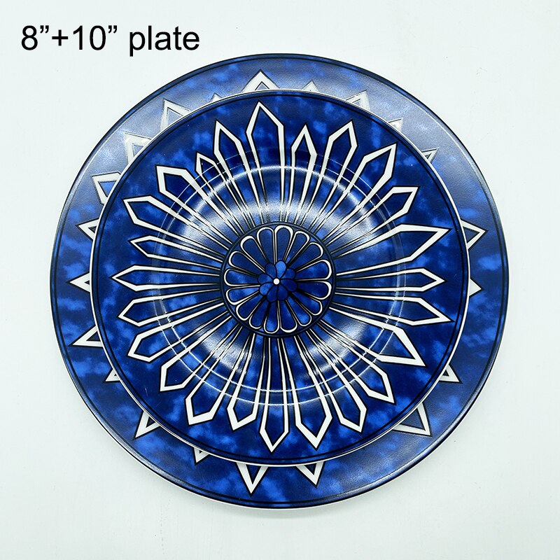Porcelain plates and plates, luxury plates, candy, fruit plates, ceramics, steak: white