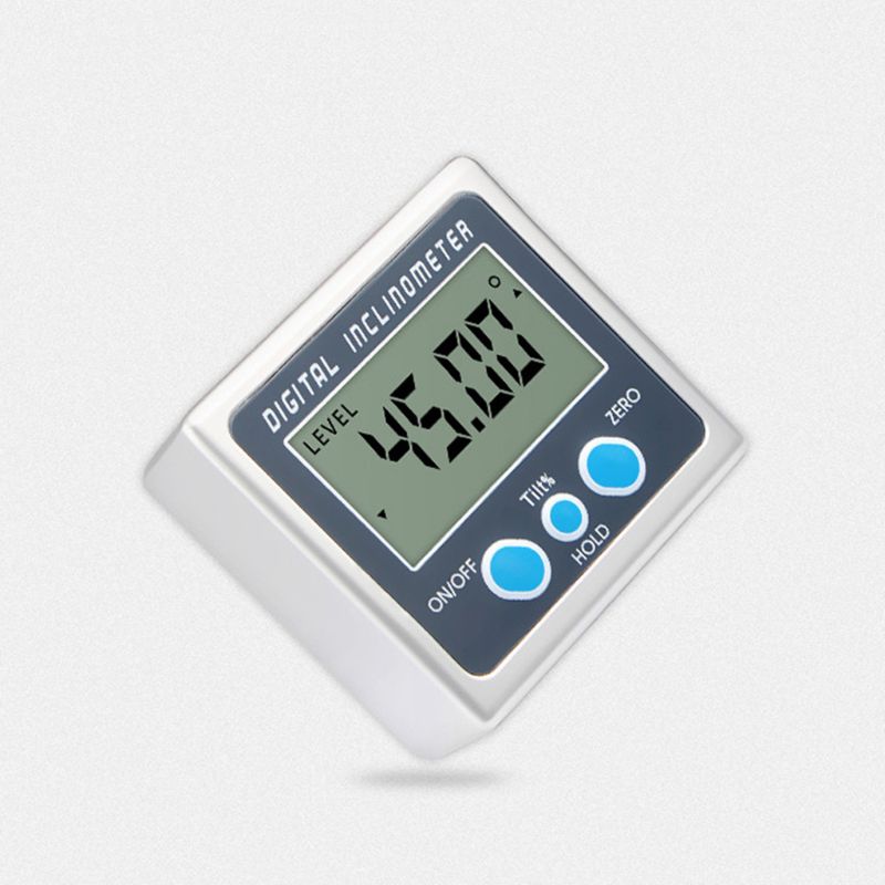 Digital inclinometer, 0-360° electronic angle meter, angle ruler, metal level B85C