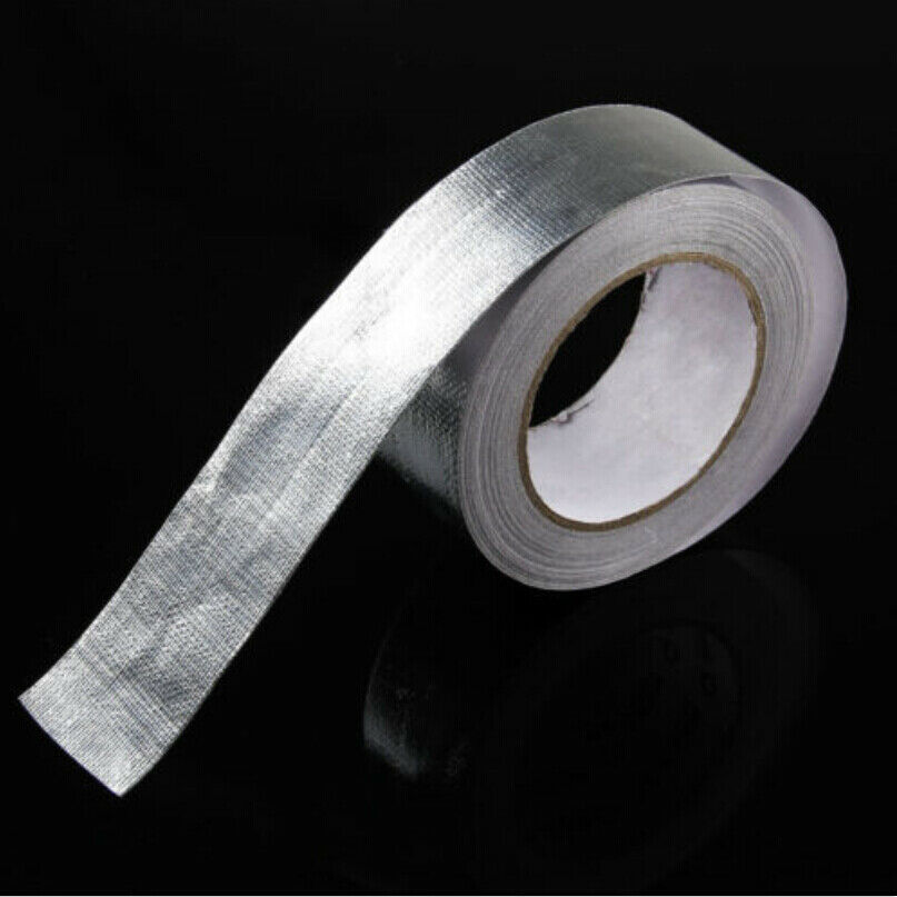 4.8cm 25m termisk eksos topprør tape varmeisolerende innpakningstape brannsikker tøyrull med omslag 450 ℃