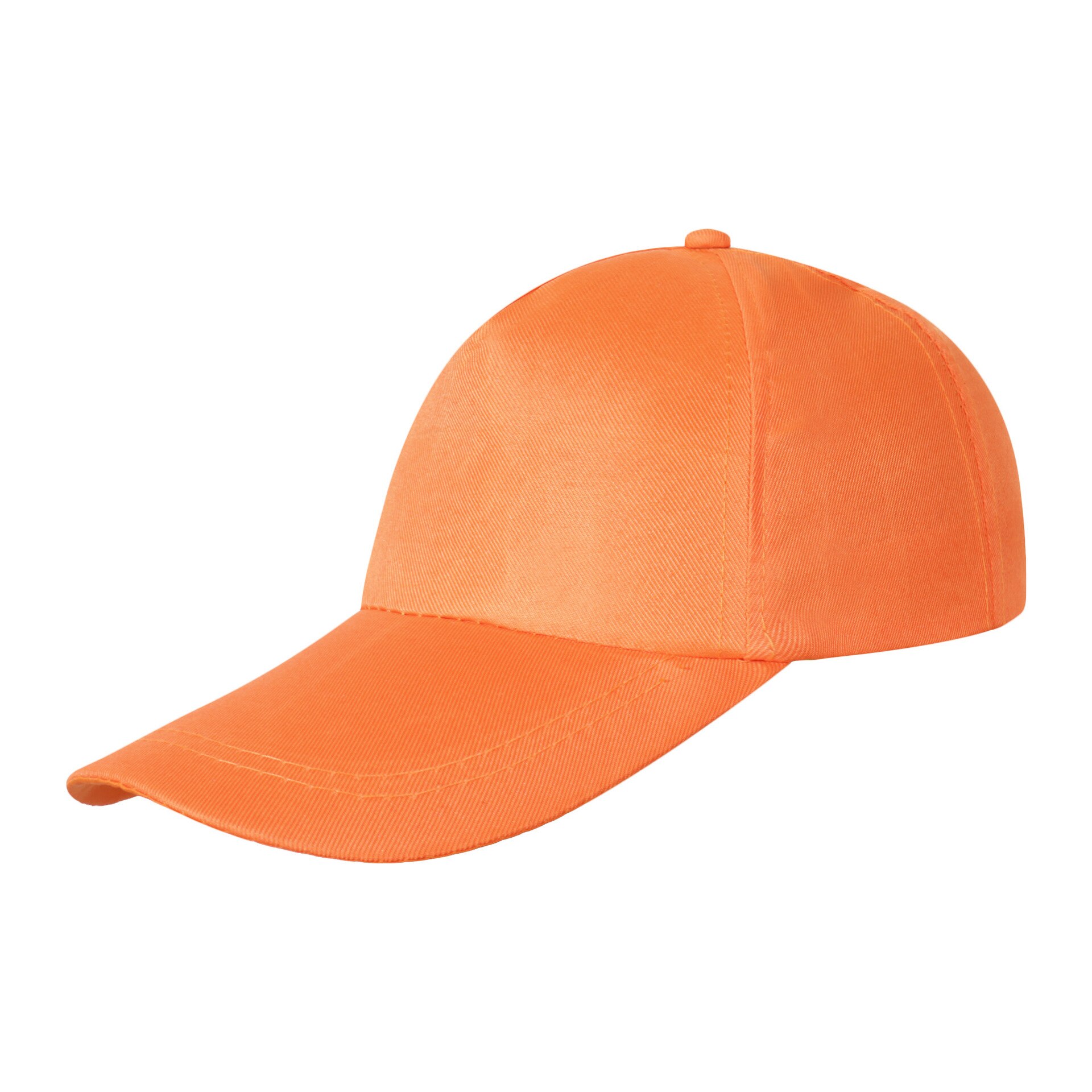 Baseball Cap Voor Mannen En Vrouwen Polyester Hoed Eenvoudige Stijl Effen Kleur Atmosferische Zonneklep Hoed Unisex Adult Baseball cap: Orange