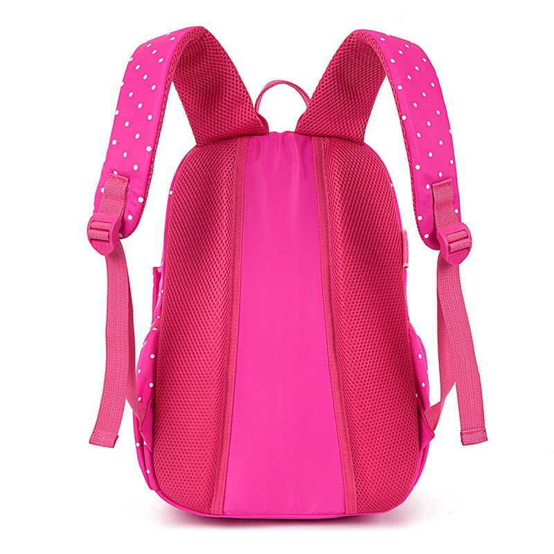 Nylon Waterdichte Schooltas Primaire Student' S Boek Tas Meisje Licht Rugzak Punt Kinderen 3 Stuks Schoudertas mochila