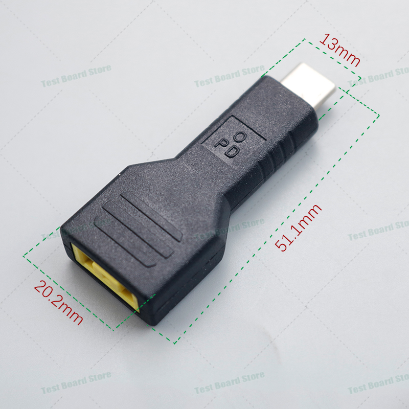 1Pcs PD Adapter USB C Type C Male To 4.0*1.7 5.5*2.1 5.5*2.5 7.4*5.0 7.9*5.5mm Female Plug Converter DC Power Jack Connector: Orange