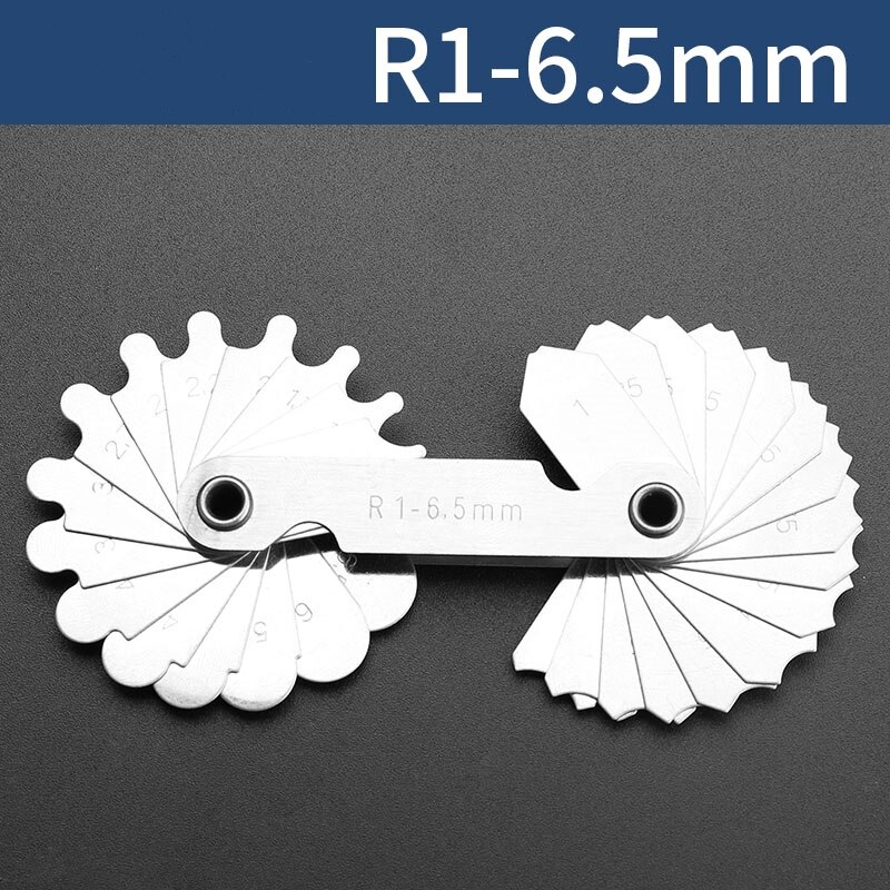 metal Radius ruler Surveying And Mapping Drawing Tools Foot Ten Kinds Of Style Multipurpose Template Ruler: R1-6.5mm