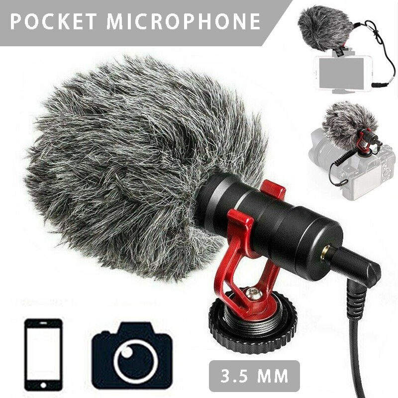 Professionele BY-MM1 3.5Mm Microfoon Pocket Video Mic Met Een Shockproof Mount Geschikt Voor Dslr Camera Recorders Samsung Telefoon