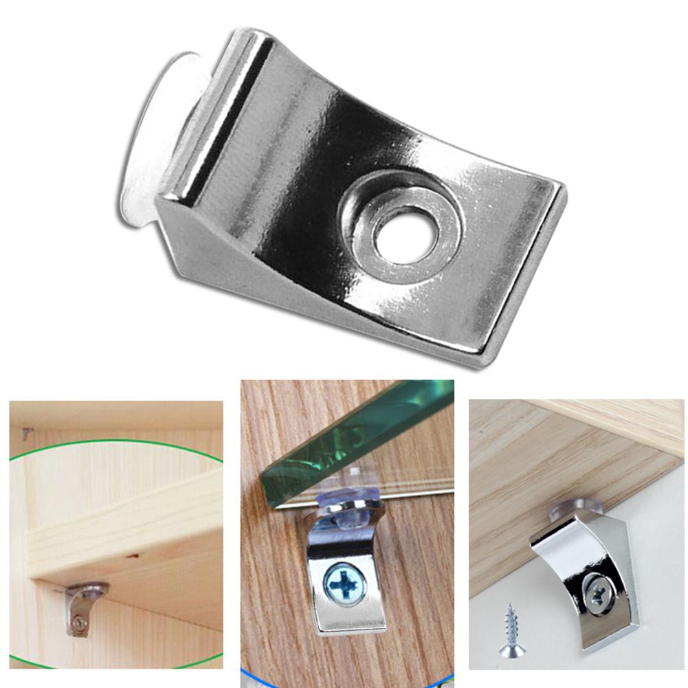 10pcs Right Angle Glass Shelf Suction Cup Fixing Support Clip Bracket Clamp For Cupboard Glass Bracket Supporter Holder