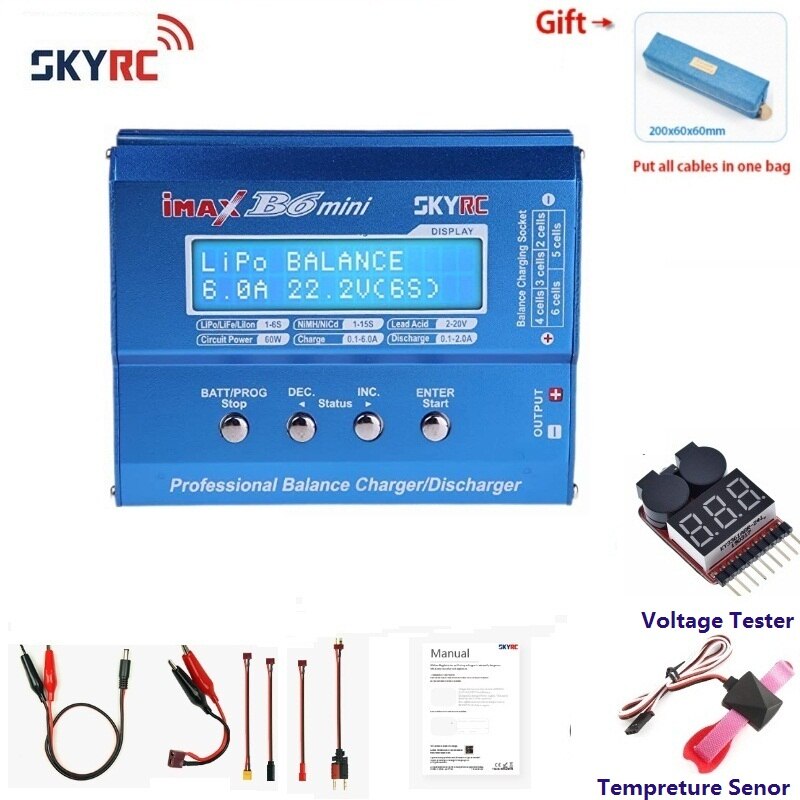 100%  skyrc imax  b6 mini balans lader/ontlader sk -100084-01 met adapter anti-namaakcode: Mini-collocatie 5