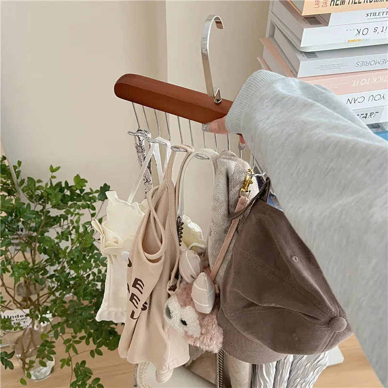 Gancho multifunción para el hogar, perchas para calcetines, dormitorios para estudiantes, Clips para pantalones con múltiples clips, colgador de ropa de organización