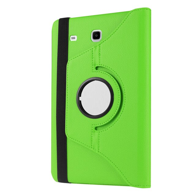 Funda giratoria 360 para Samsung Galaxy Tab E 9,6, Funda de cuero PU con soporte Delgado, T560, T561, SM-T560, para Samsung Galaxy Tab E 9,6: Green