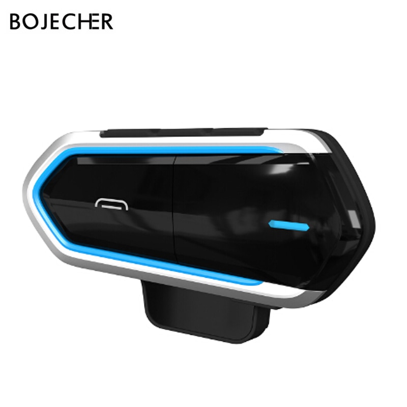 Hörlurar trådlösa bluetooth-headset motorcykelhjälm ridning handsfree fm-radio stereo enkel manövrering  mp3 interphone långstativ