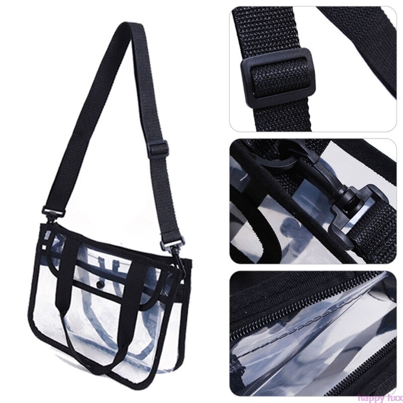 Women PVC Shoulder Bag Handbag Travel Tote Cosmetic Beach Toiletry Storage Case