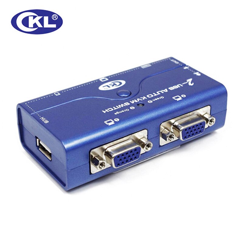 CKL 2 Port VGA Kvm-switch USB 2.0 mit Audio Funktion 2 Computer 1 Monitor Unterstützt Drucker CKL-72UA