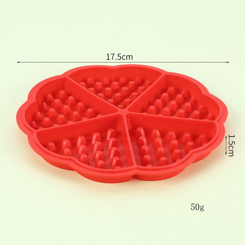 Daisuhoom Vierkante Hartvorm Siliconen Wafel Mold Voor Keuken Non-stick Muffin Rooster Biscuit Cake Bakvormen Mould Cookies Maker: 1