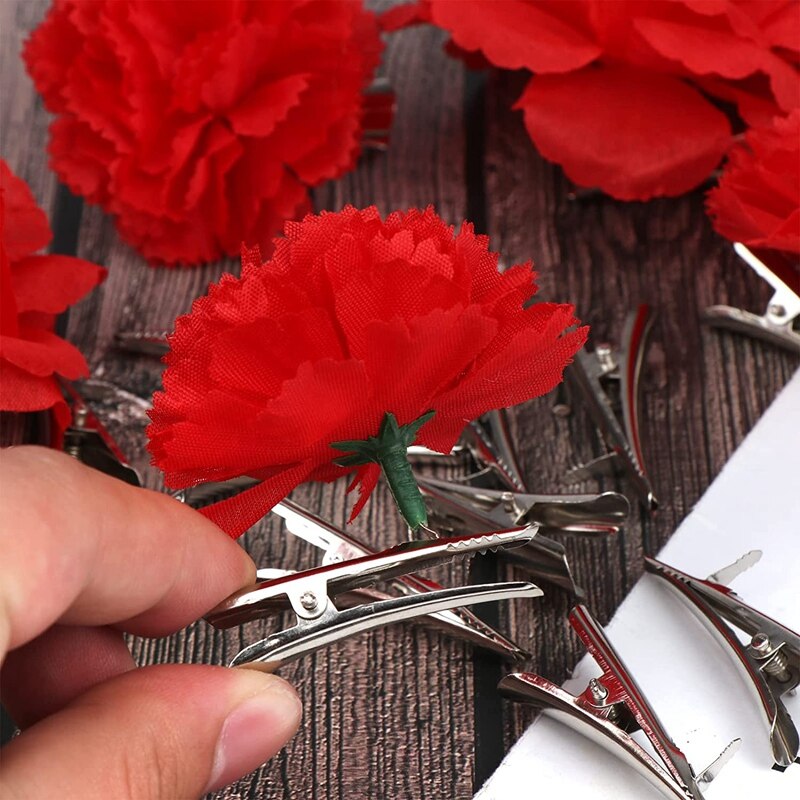 Mini pinzas de cocodrilo de Metal para manualidades, pinzas pequeñas de cucaracha, pinzas de resorte, pinzas de pelo de cocodrilo de 45mm, 100 Uds.