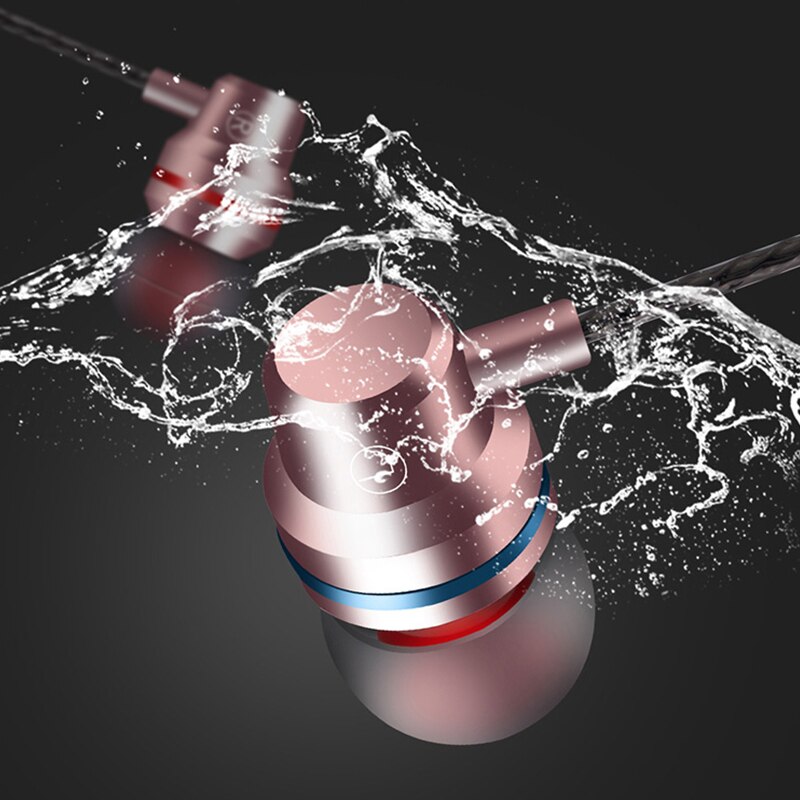 Chaure oordopjes met draad, in-ear stereobas voor telefoon met microfoon, metalen oordopjes voor xiaomi samsung muziek sport gaming oordopjes 3.5mm