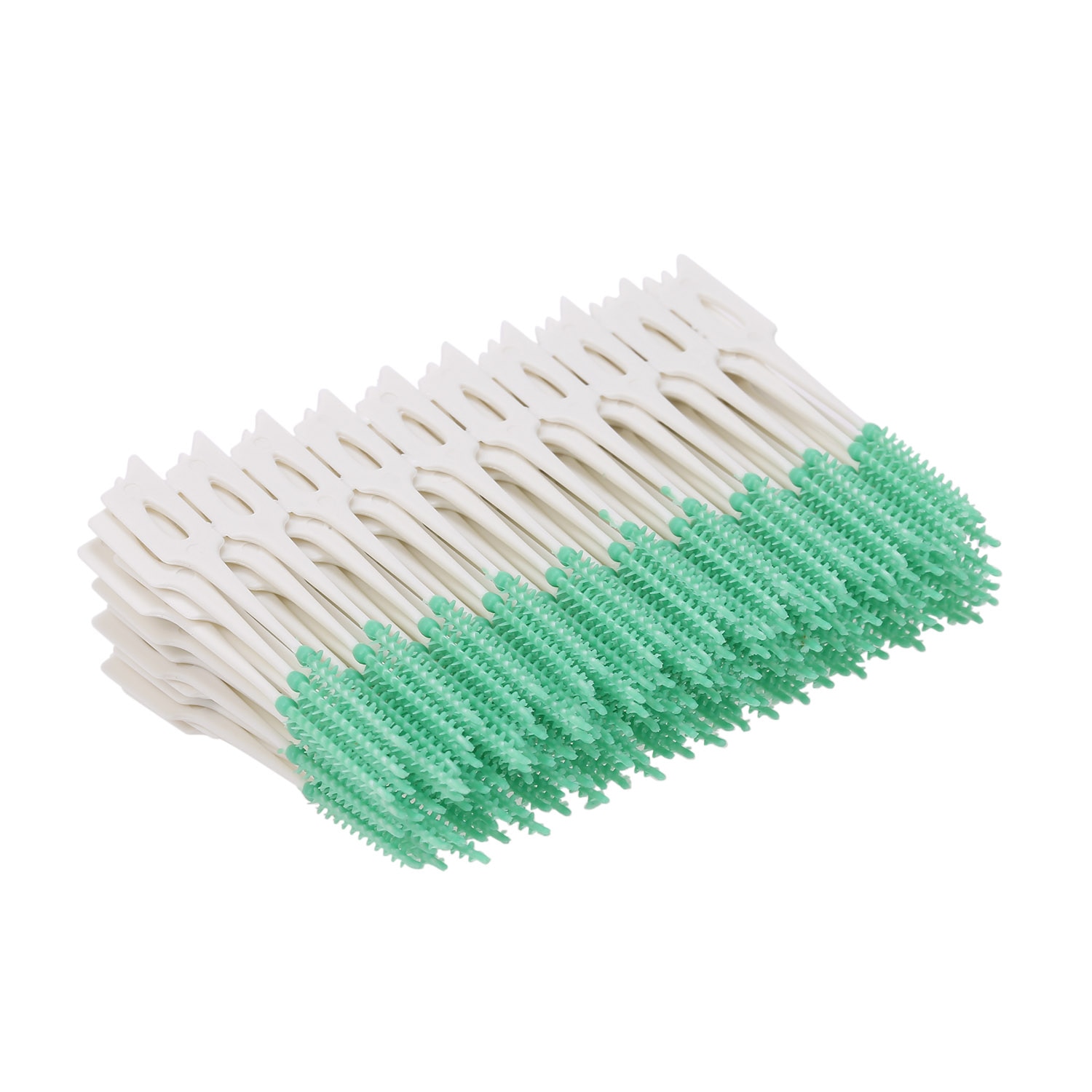 160pcs Soft Silicone Tooth Picks Double-ended Toothpick Floss Inter Brush Teeth Stick Hygiene Tools