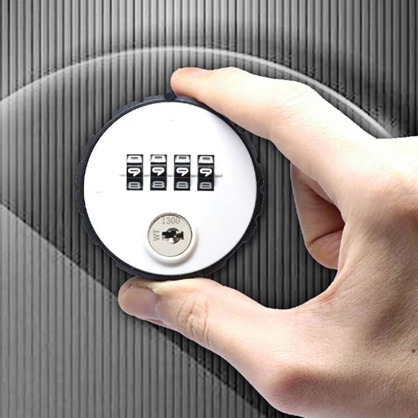 1 Set Zinc Alloy Mechanical Password Lock With Key, Digital Wheel Code Lock, Office File Cabinet Locker Password Safe Locks