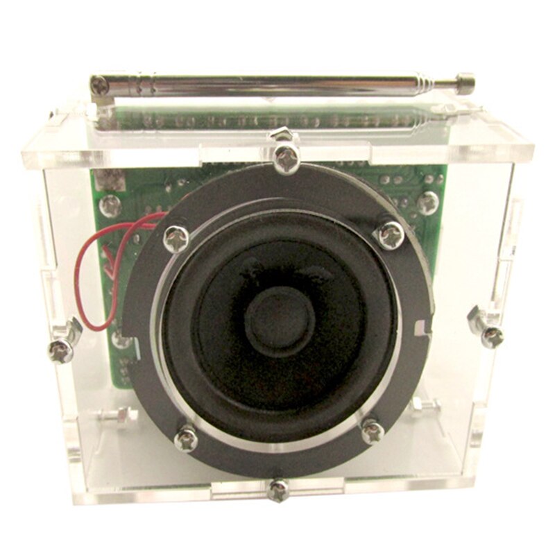 -Finished Radio Electronic Kit 51 Single-Chip FM Digital Sound Machine, Level Indicator Can Be Controlled Separately