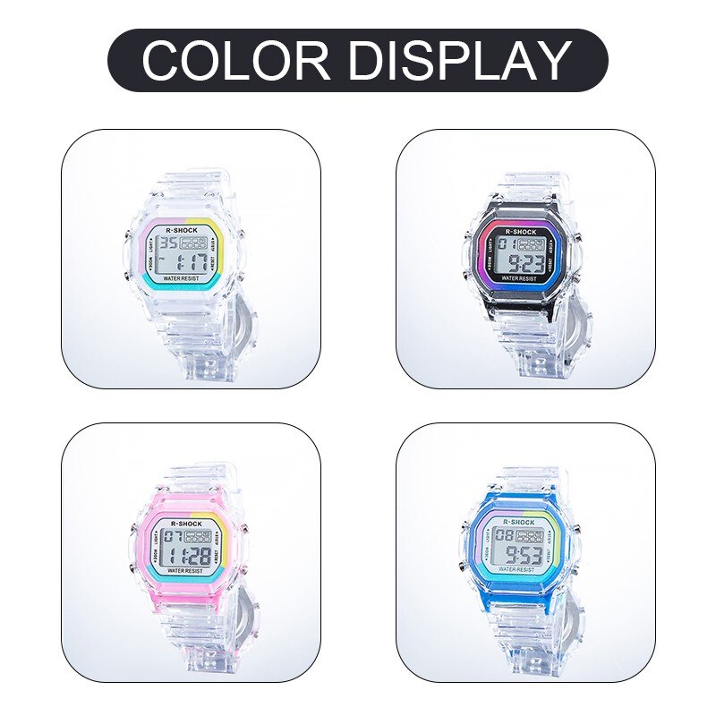 Women Digital Watch Student Sports Watches LED Electronic Wrist Watch Girl Clock Montre Femme