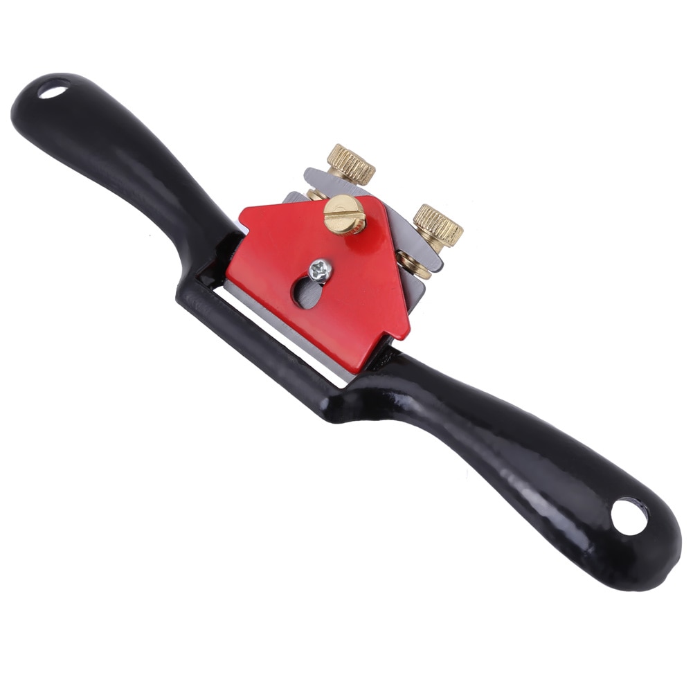WALFRONT Verstelbare Vliegtuig Spokeshave Houtbewerking Hand Schaafmachine Trimmen Gereedschap 9 Inch Hout Hand Cutting Edge Beitel Tool met Schroef