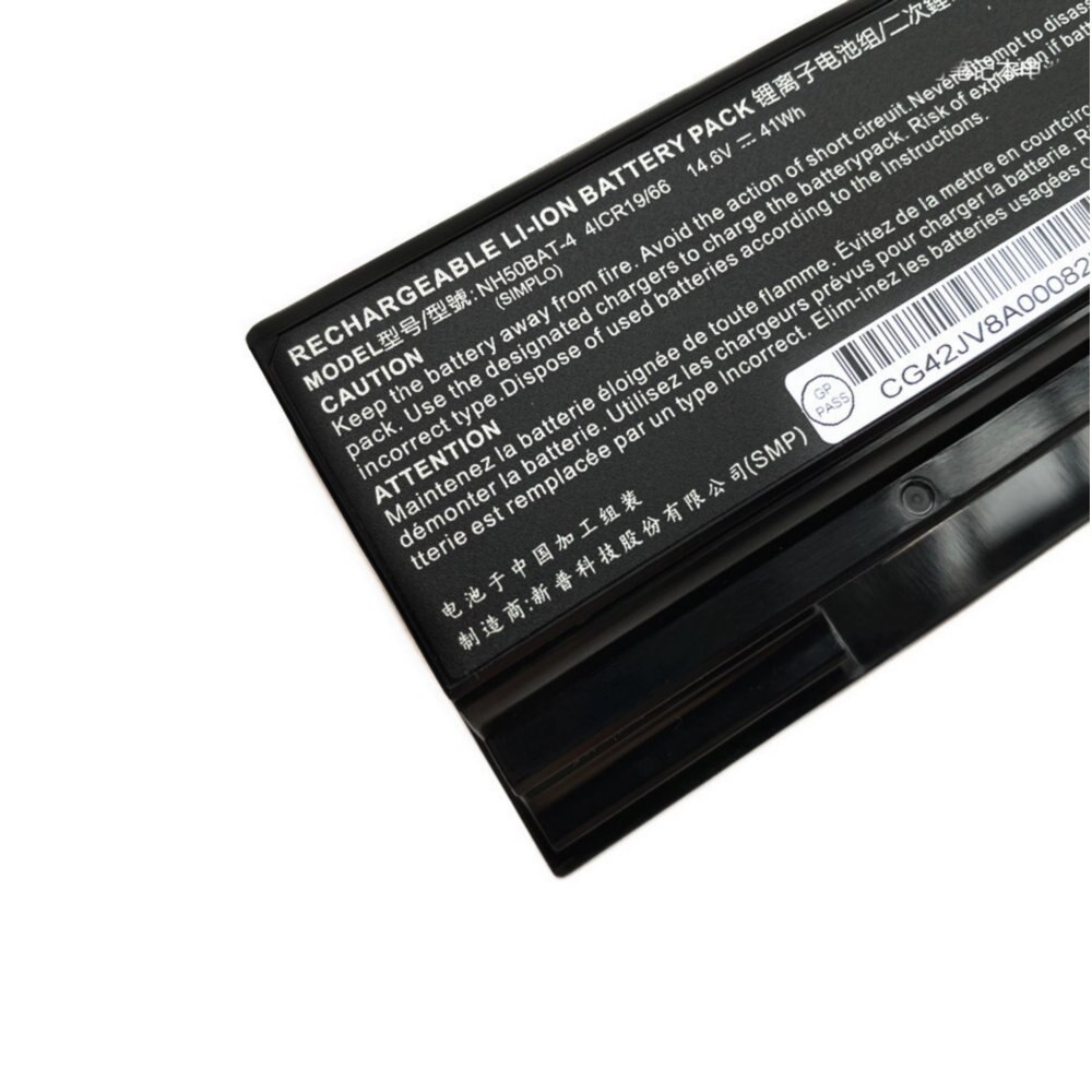 Original NH50BAT-4 Battery For Clevo NH70RAQ NH55EDQ NH50RA NH55RCQ NH58RDQ NH70RHQ NH58RCQ For machenike T58 For Sager NP6875