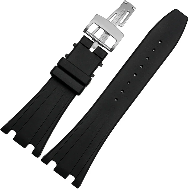 Silicone Watch Straps 26mm 27mm Watchband For AP 15400 15202 15500 15703 26470SO Royal Oak Offshore Men's Sports Rubber Bracelet
