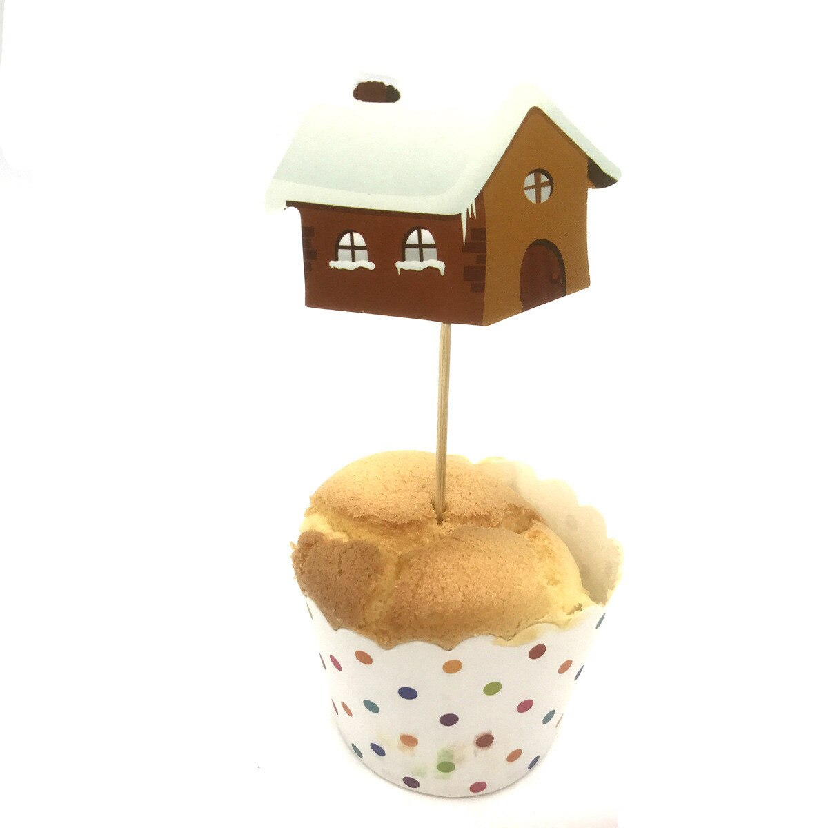 Christmas Cupcake Cake Toppers Cake Insert Flags for Party Baking Photograph Cake decorating tool use for festival#1975