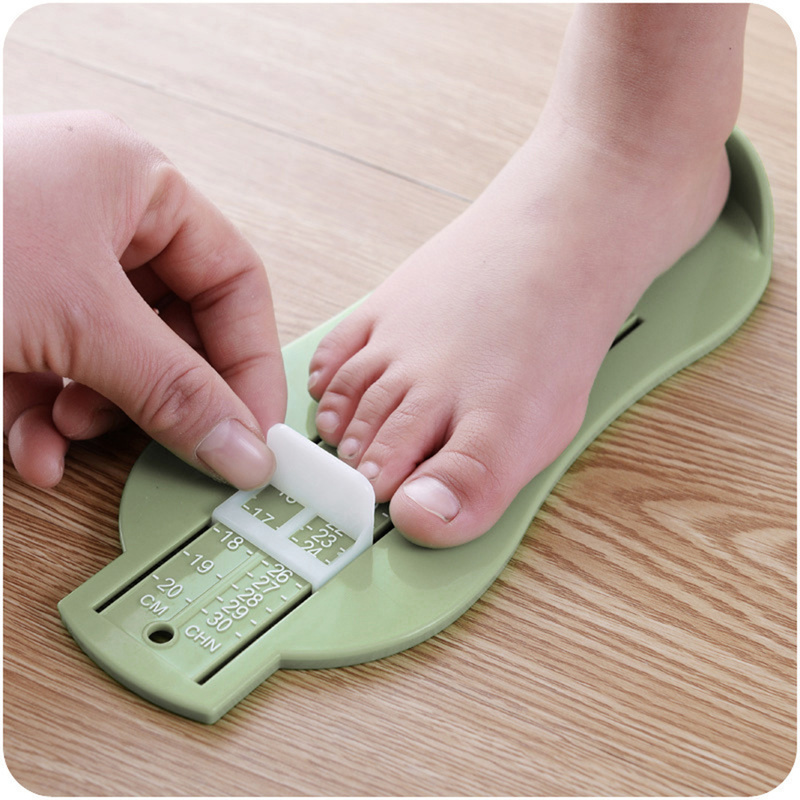 Baby fod lineal 3 farver barn spædbarn fod måle måler justerbar rækkevidde 0-20cm størrelse barn fod måle rekvisitter måling lineal
