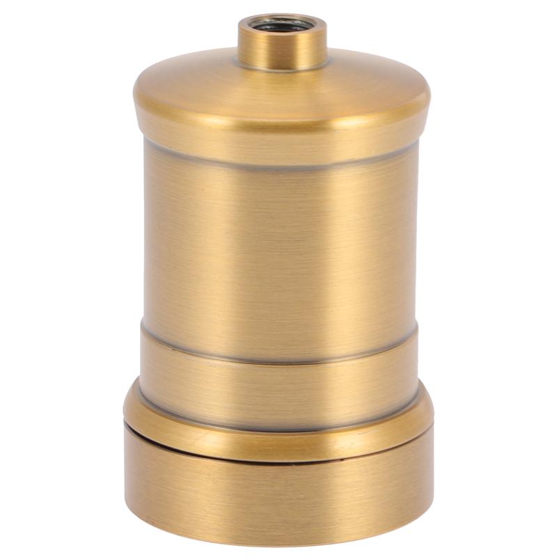 E27 Thread Lamp Holder Light Bulb Base Ceiling Mounted Light Bulb Socket: Golden