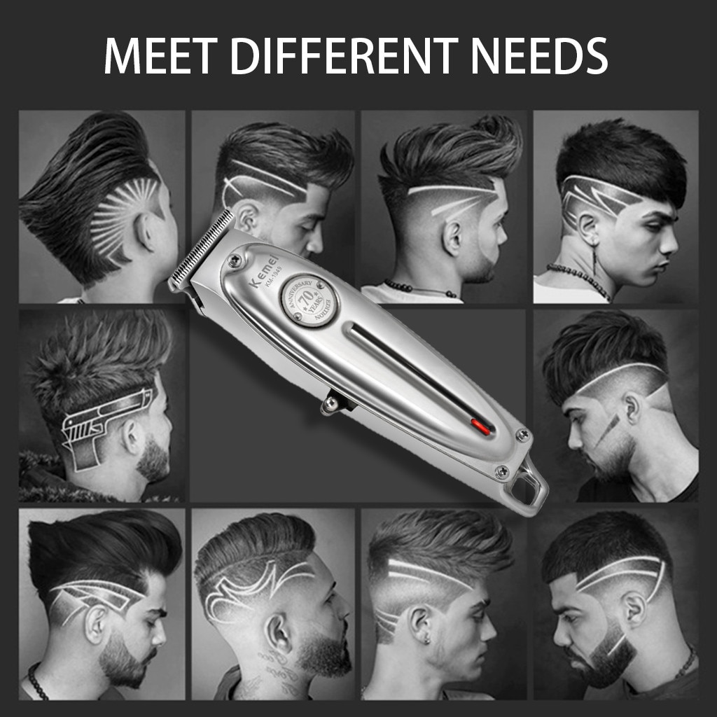 Electric Hair Clipper Barber Metal Hair Clipper For Adult Electric Cordless Hair Grooming Home Haircut Wireless