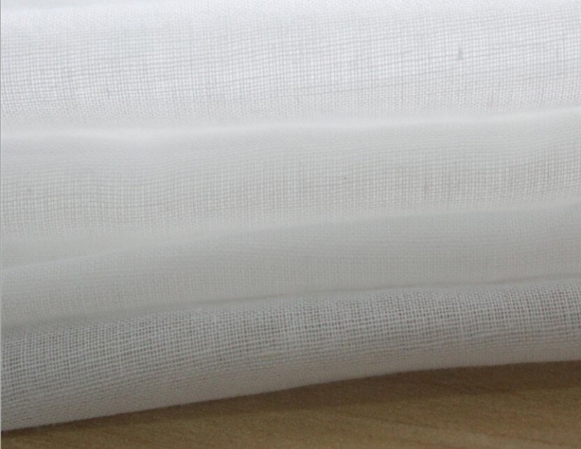 Sujasanmy soild hvid farve 60 x 60/70 x 70 tynd bomuld voile stof gaze tøj foring tissu tøj lomme tekstil en meter