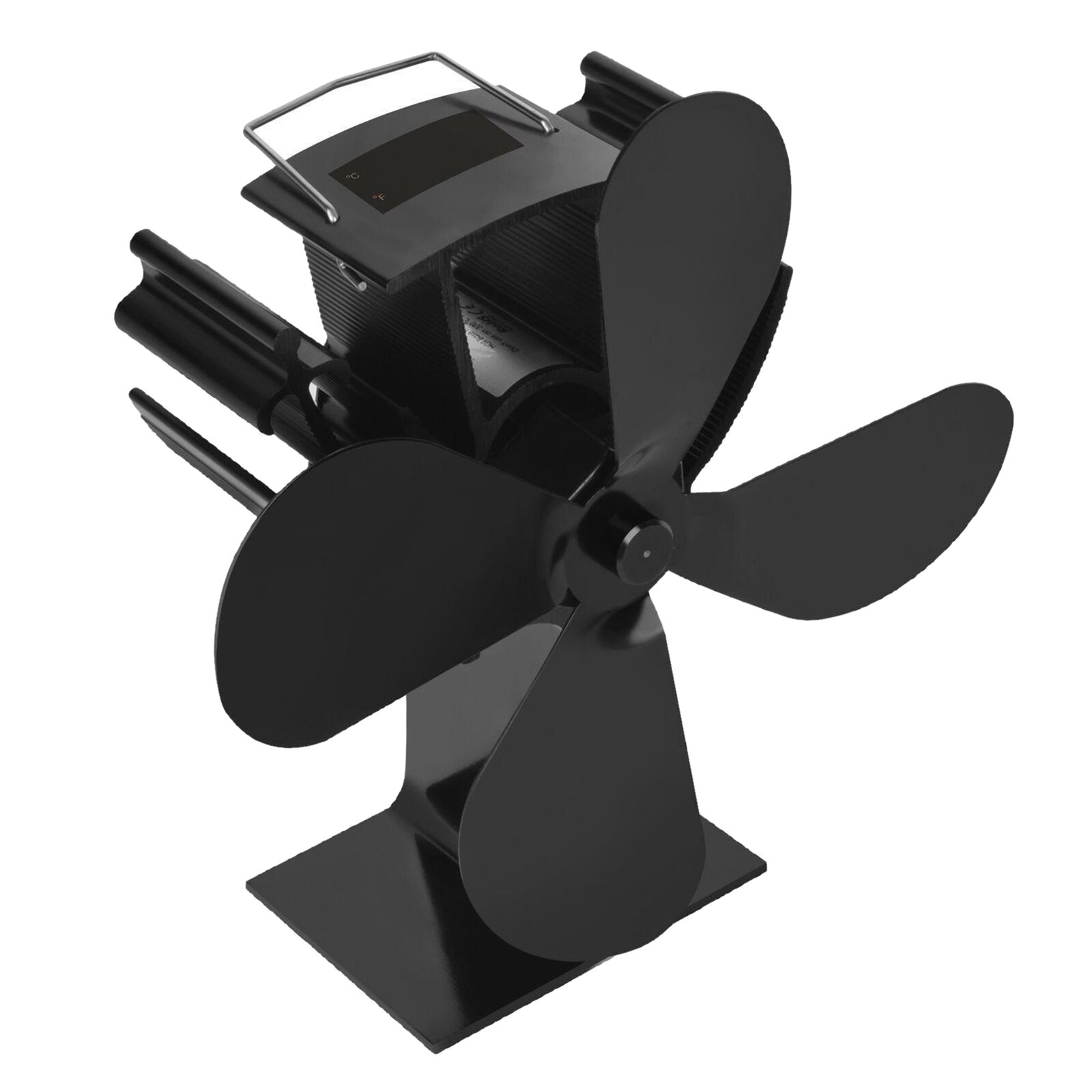 Heat Powered Stove Fan Blower Fireplace Fans for Log Burner Fans 4 Blade Fire Stove Fans for Wood Burning Stove Fans