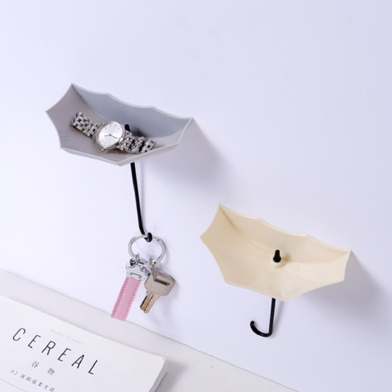 3 stuks paraplu sleutelrek muurbevestiging zelfklevend geen boren decoratieve hanger