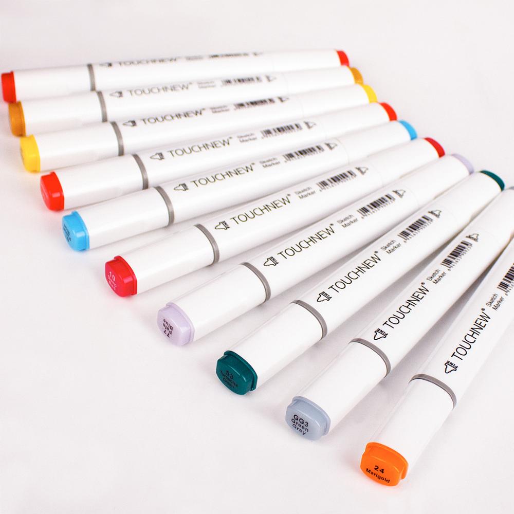 TOUCHNEW 30/40/48/60/80/168 couleurs Art marqueurs graphique dessin peinture alcool Art double pointe croquis stylo double marqueur stylo