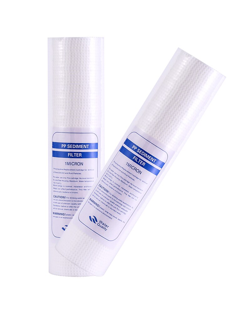 4pcs PP Cotton Filter Water Filter Water Purifier 10 Inch 1 Micron Sediment Water Filter Cartridge System Reverse Osmosis