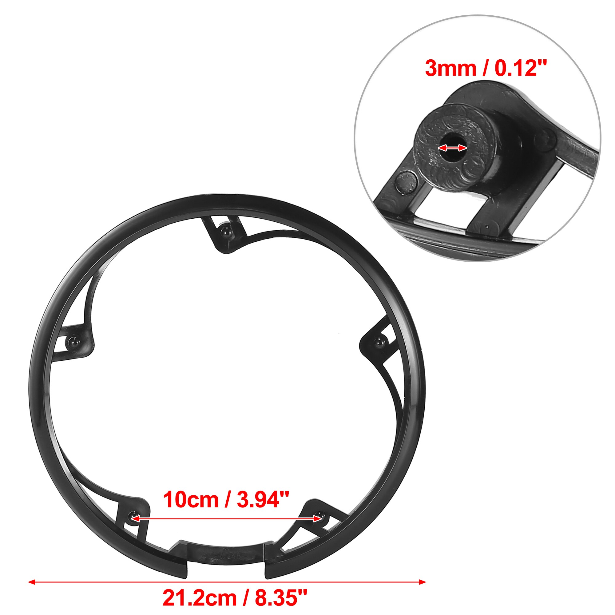Uxcell-Juego de bielas para bicicleta, Protector de rueda de cadena de manivela, cubierta de anillo, protección protector bielas mtb 40T42T 46T 48T 52T4/5 agujeros: Rosa