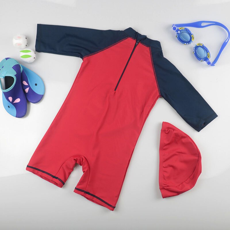 Strój kąpielowy dla dzieci, chłopięcy krem przeciwsłoneczny, szybkoschnący, ciepły, ciepły, uroczy strój kąpielowy