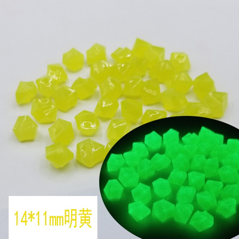 100Pcs ciottoli luminosi pietra acquario bagliore nel buio ciottoli pietra luminosa giardino passerelle Decor decorazione artigianato: J