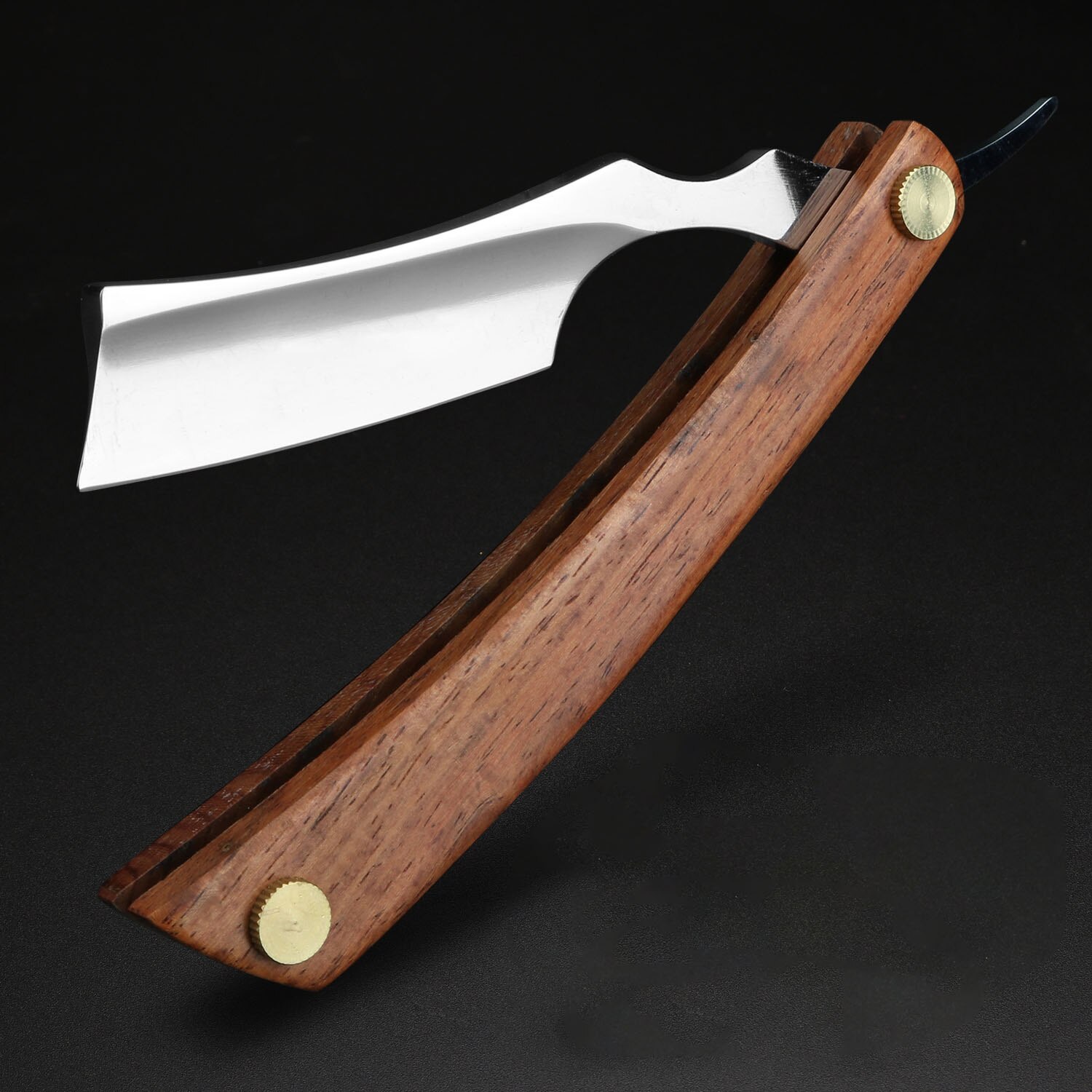 Cut Throat Straight Razor Wood Barber Razor Premium Single Blade Straight Edge Razor Beard Shaving Razor