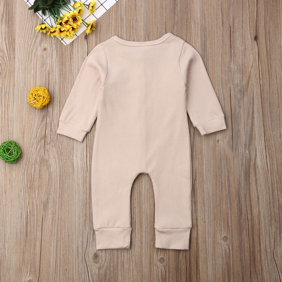 Peuter Baby Kid Meisje Jongen Lange Mouw Bodysuit Jumpsuit Outfit Herfst Kleding