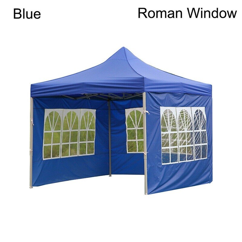 Oxford Cloth Outdoor Portable Rainproof Tent Surface Replacement Home Shade Top Canopy Cover Party Waterproof Tents Shelter: Blue Roman Window / 3x2m