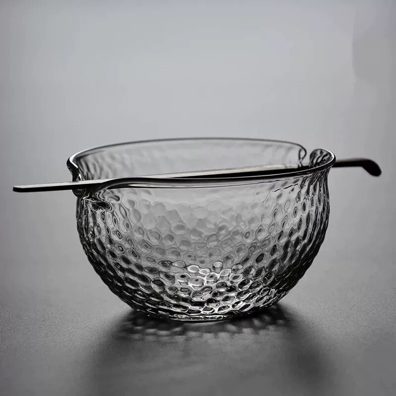 tea ceremony чай Glass tea making bowl drainage bowl tea making utensil green tea Japanese style fair cup tea set tea ware set: bamboo stick