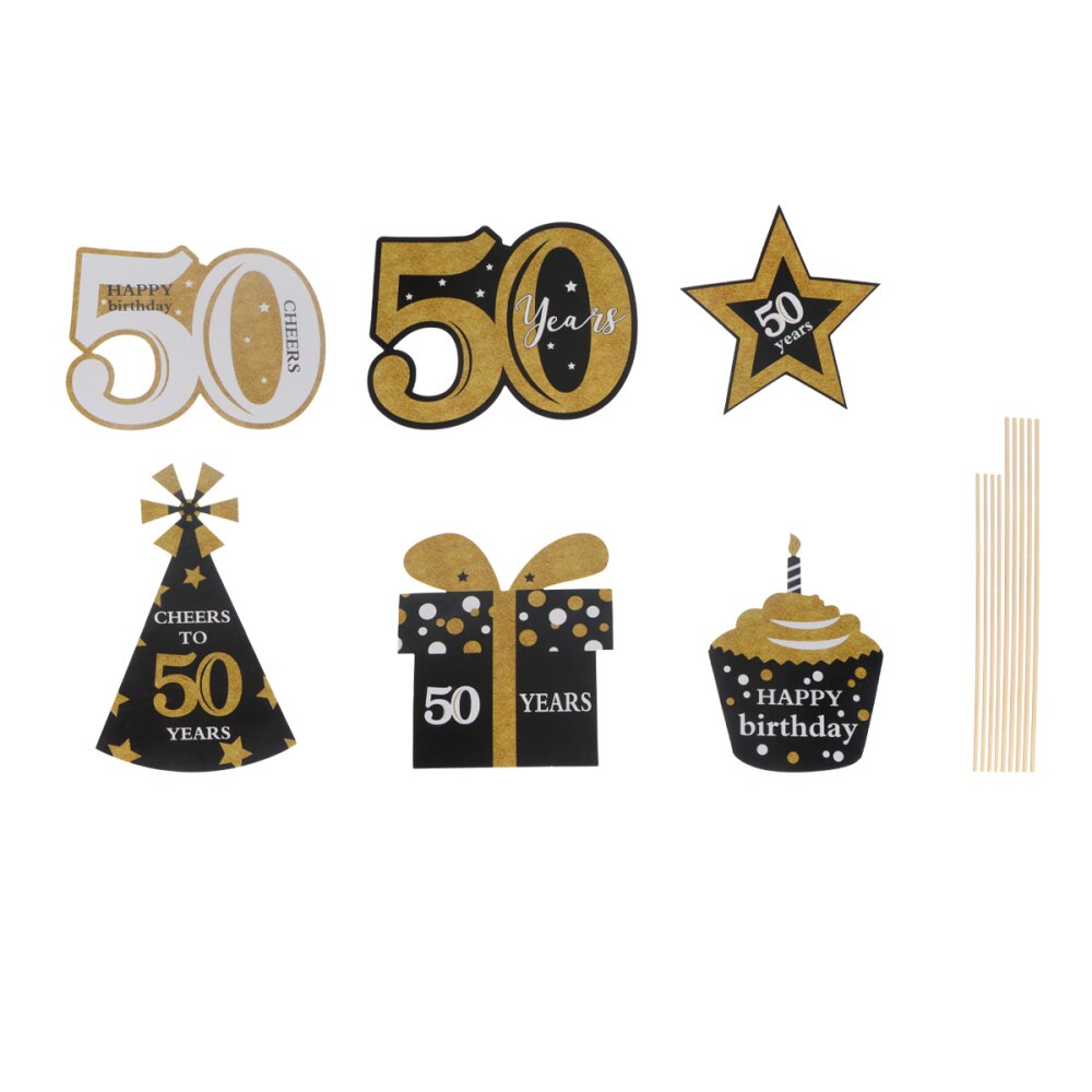 24pcs Birthday Party Photo Props Hand Hold Photo Props Funny Party Decorative Photo Props (30 Years Old): Picture 3