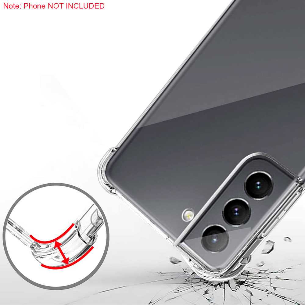 Custodia TPU Compatibile con Samsung Galaxy S21/5G Bordi Rinforzati Antiurto Flessibile Sottile Antishock Gel Bumper
