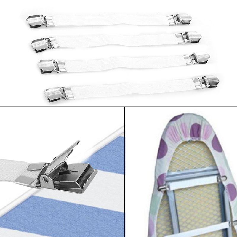 4X Ironing Board Cover Clip Fasteners Brace Bed Sheet Grips Holder Folder