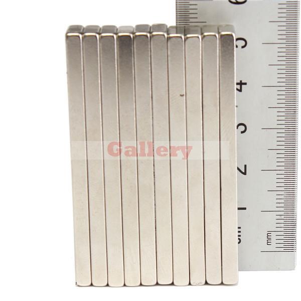 15 pcs N50 Super Sterke Block Cuboid Magneten 60x10x4mm Zeldzame Aarde Neodymium Magneten