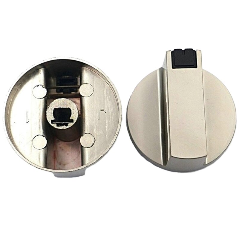 Stove Handle, 6mm Zinc Alloy Control Knob Oven Switch Universal Silver Gas Stove Control Knob, Suitable for Oven Stove Gas Stove